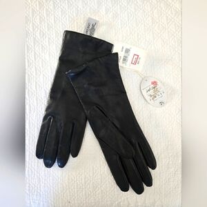 Black Leather Gloves